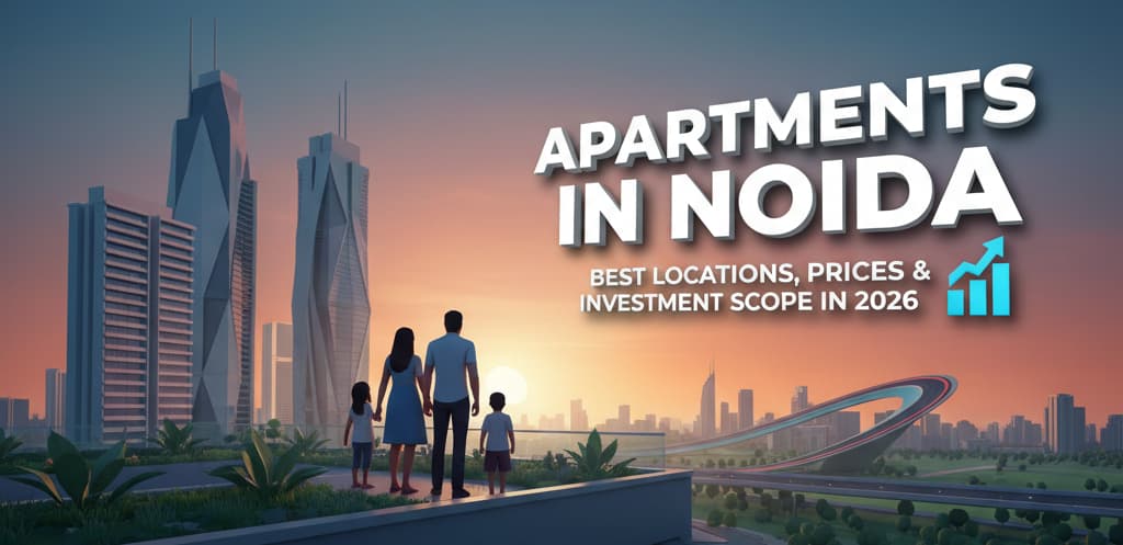 Modern apartment building in Noida
